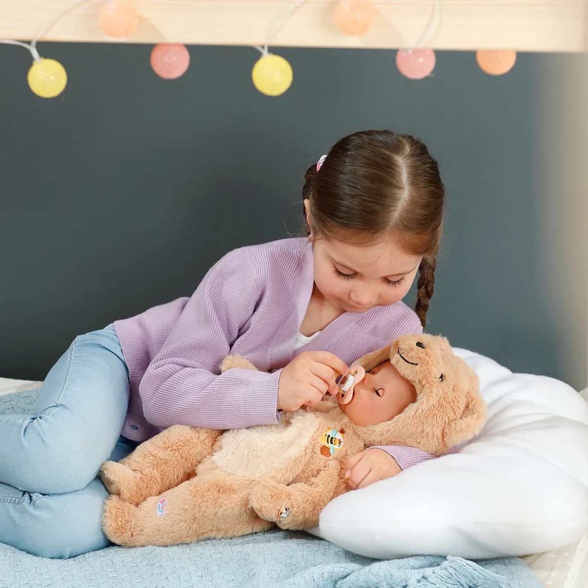 Кукла ZAPF Baby Born Эмма в костюме мишки 43см 837115 фото 9