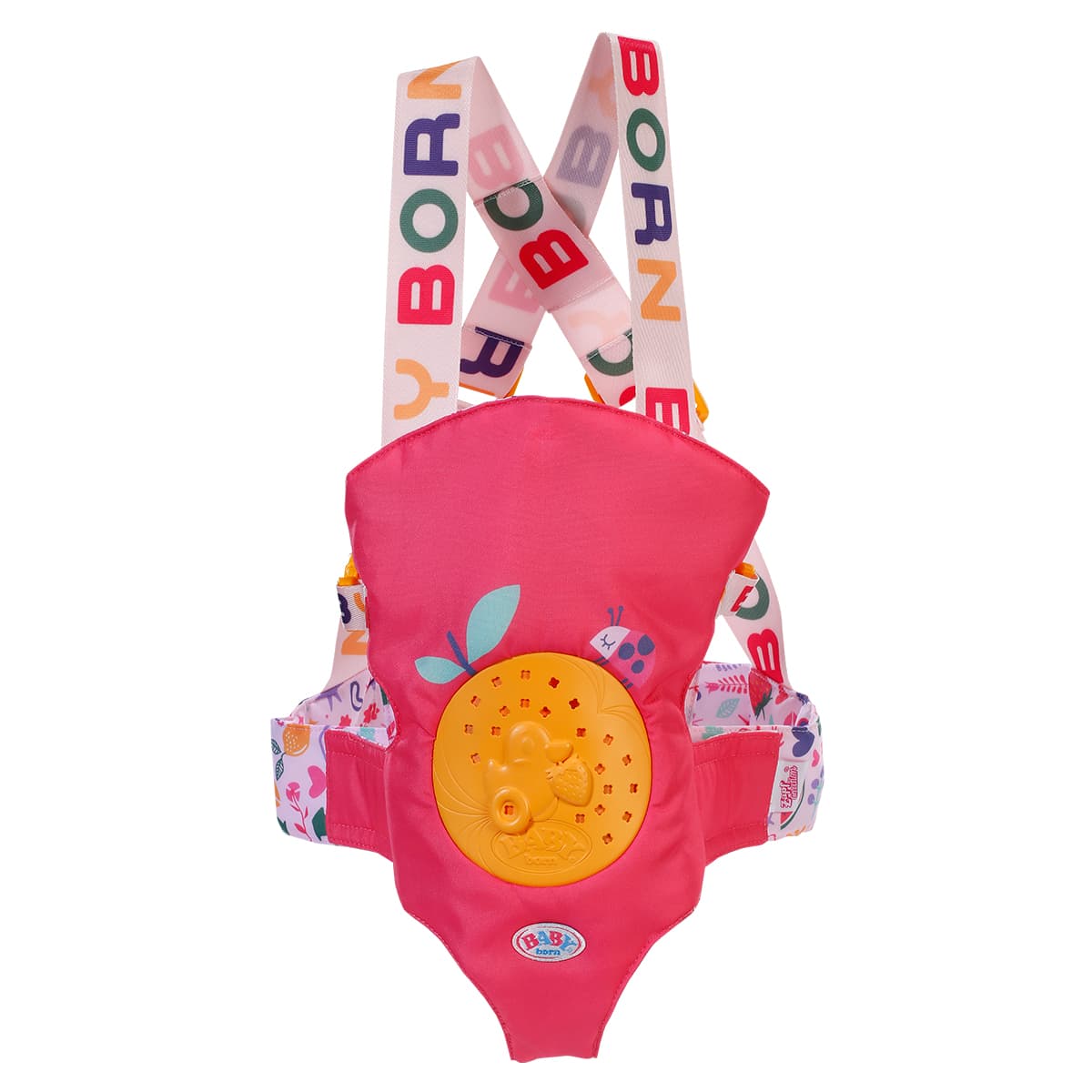 Рюкзак-кенгуру для ляльки ZAPF Baby Born Pinplay Яскрава прогулянка 837603 Рюкзак-кенгуру для ляльки ZAPF Baby Born Pinplay Яскрава прогулянка 837603