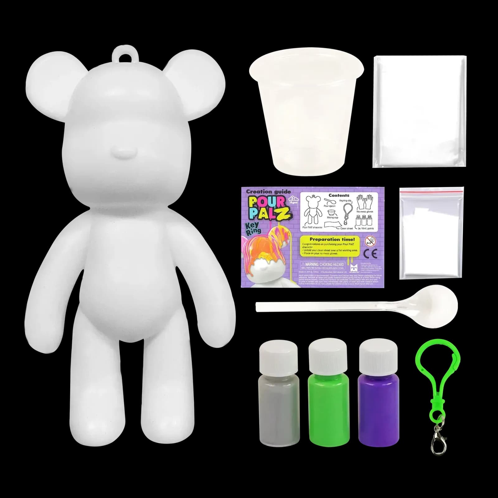 Набір для творчості ToyMonster Брелок Ведмедик GS-G08162 фото 8 Набір для творчості ToyMonster Брелок Ведмедик GS-G08162 фото 8