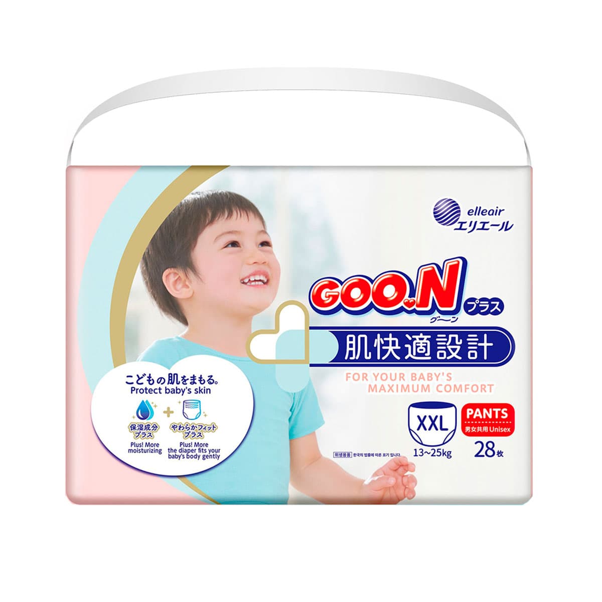 Подгузники-трусики Goo.N Plus XXL 28шт 21000634-Унисекс Подгузники-трусики Goo.N Plus XXL 28шт 21000634-Унисекс