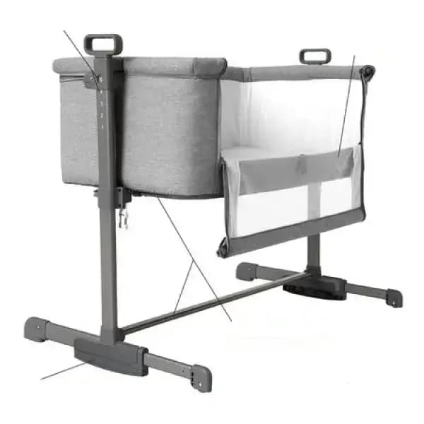 Кровать приставная Carrello Luna CRL-8404 Neutral Grey фото 2