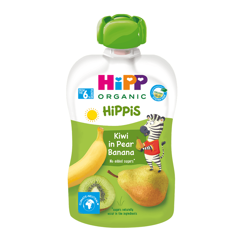 Пюре груша, банан, киви HIPP 100г 8527-02