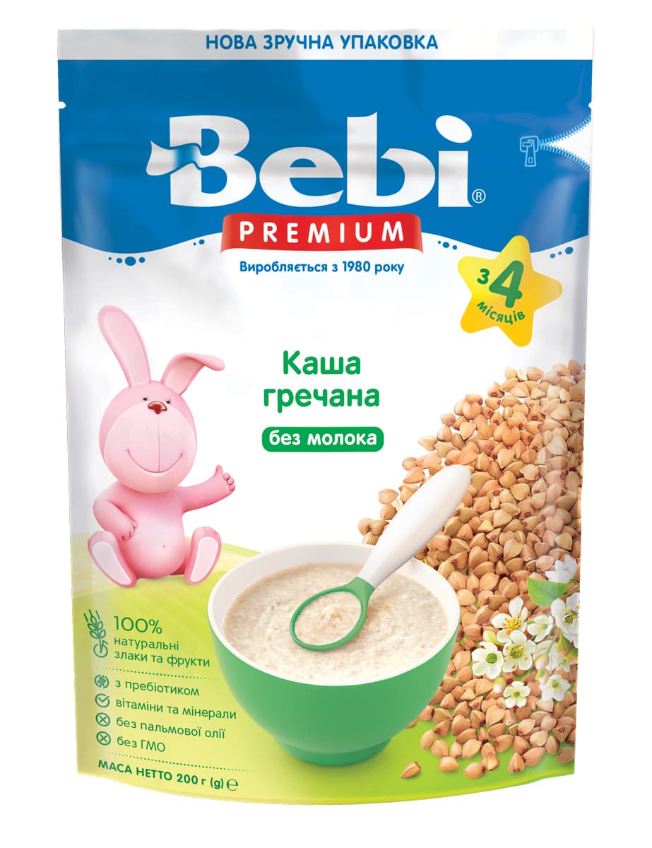 Каша Bebi Преміум гречана 200г 1105040 Каша Bebi Преміум гречана 200г 1105040