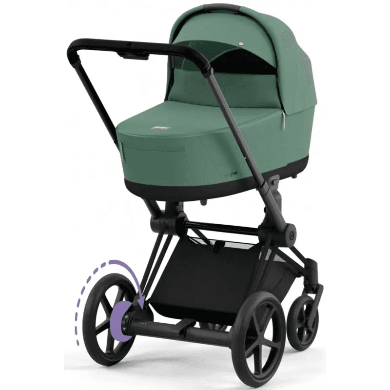 Коляска універсальна (люлька) Cybex e-Priam 4.0 Leaf Green/Matt Black 520020102LG/1-1