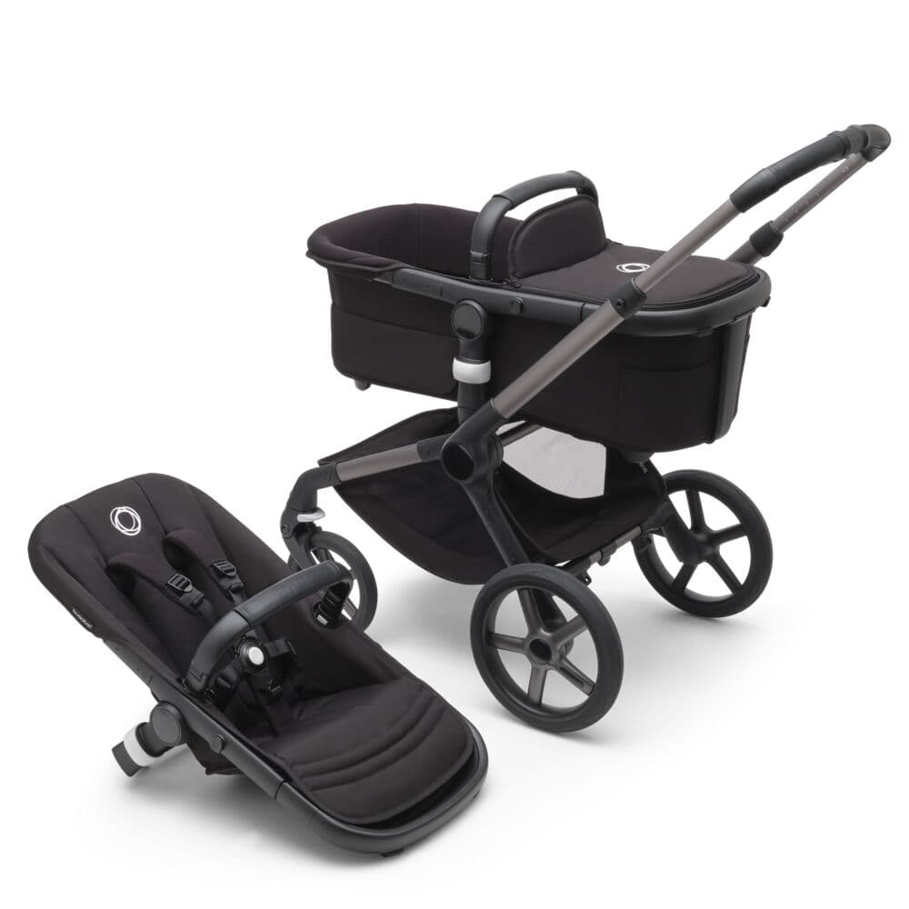 Коляска універсальна 2в1 Bugaboo Fox 5 без капюшона 100052023 Graphite/Midnight Black