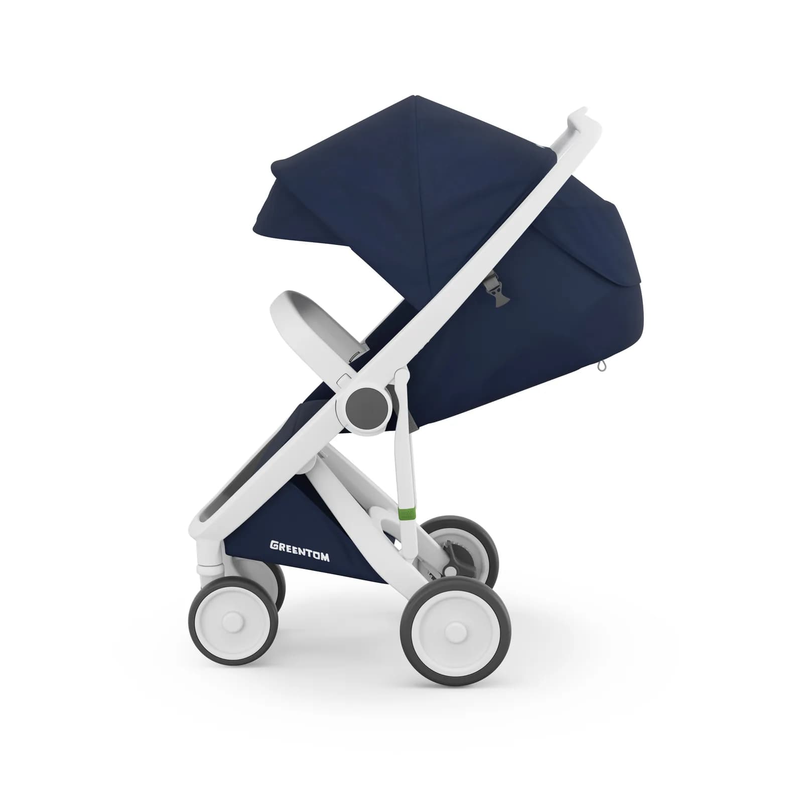 Коляска прогулочная Greentom Classic GCBW-2 Blue-White фото 2