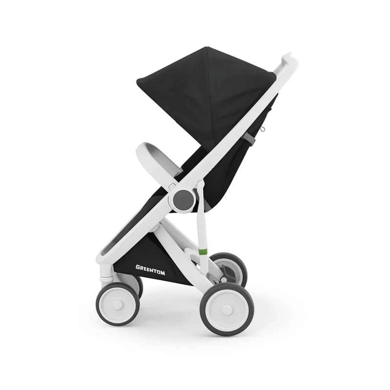 Коляска прогулочная Greentom Classic GCBW-3 Black-White фото 3 Коляска прогулочная Greentom Classic GCBW-3 Black-White фото 3