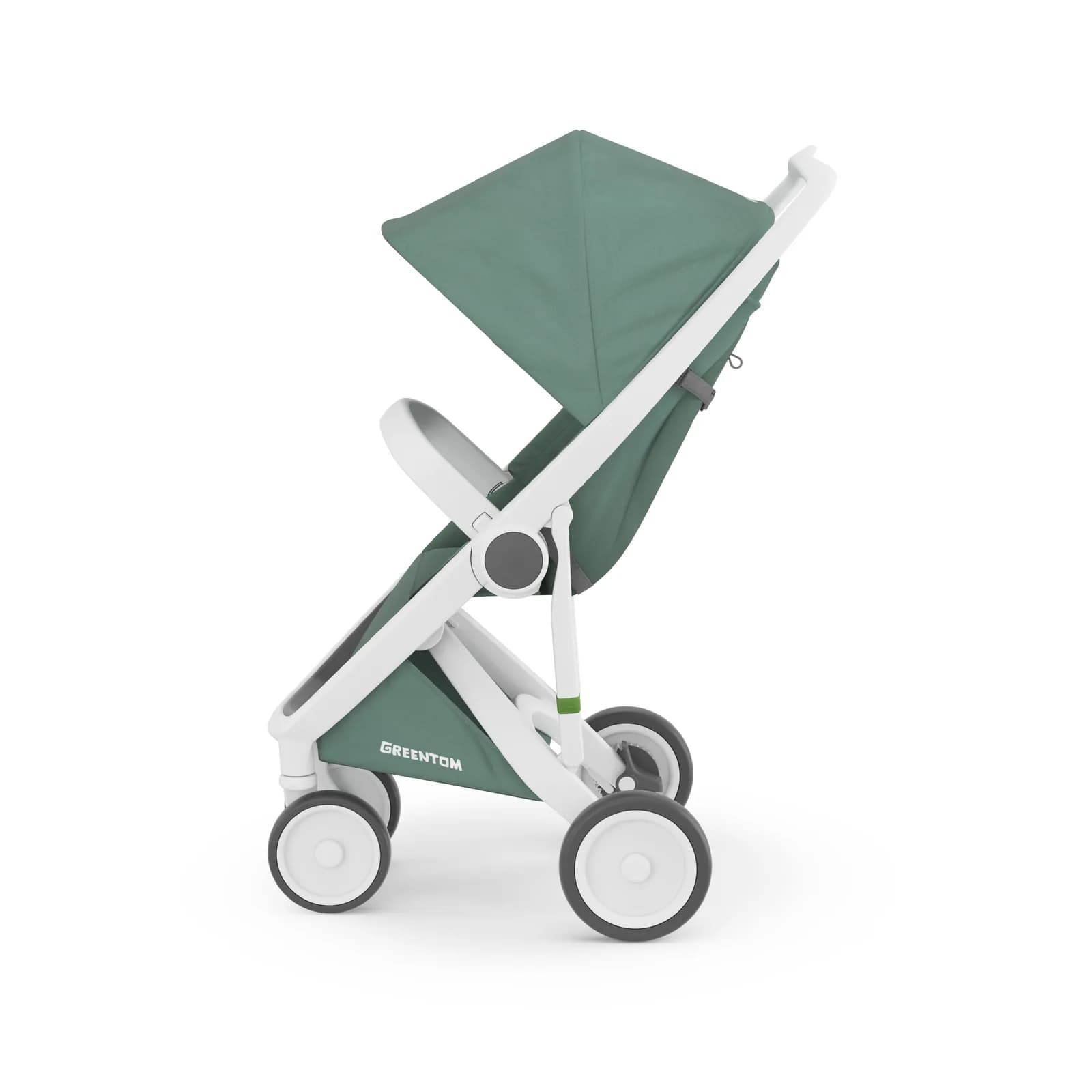 Коляска прогулянкова Greentom Classic GCSW-1 Sage-White фото 2 Коляска прогулянкова Greentom Classic GCSW-1 Sage-White фото 2