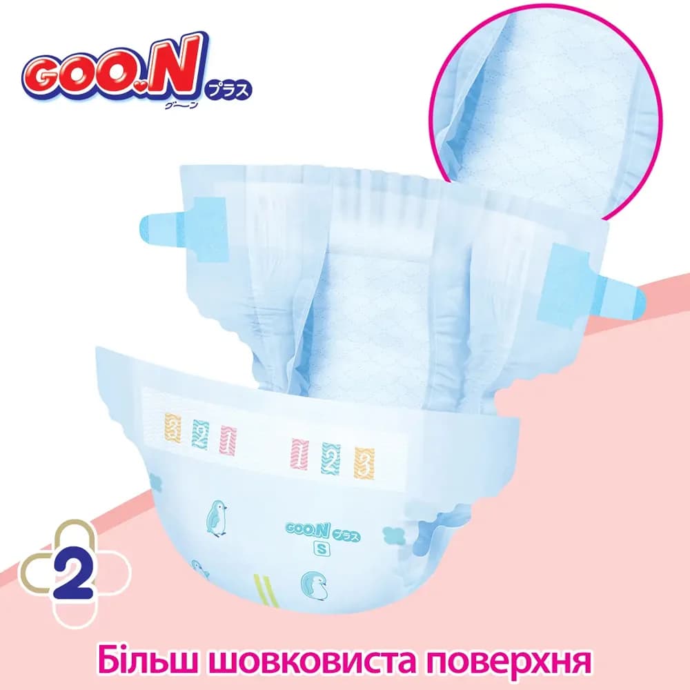 Подгузники Goo.N Plus M 56шт 21000628 фото 6