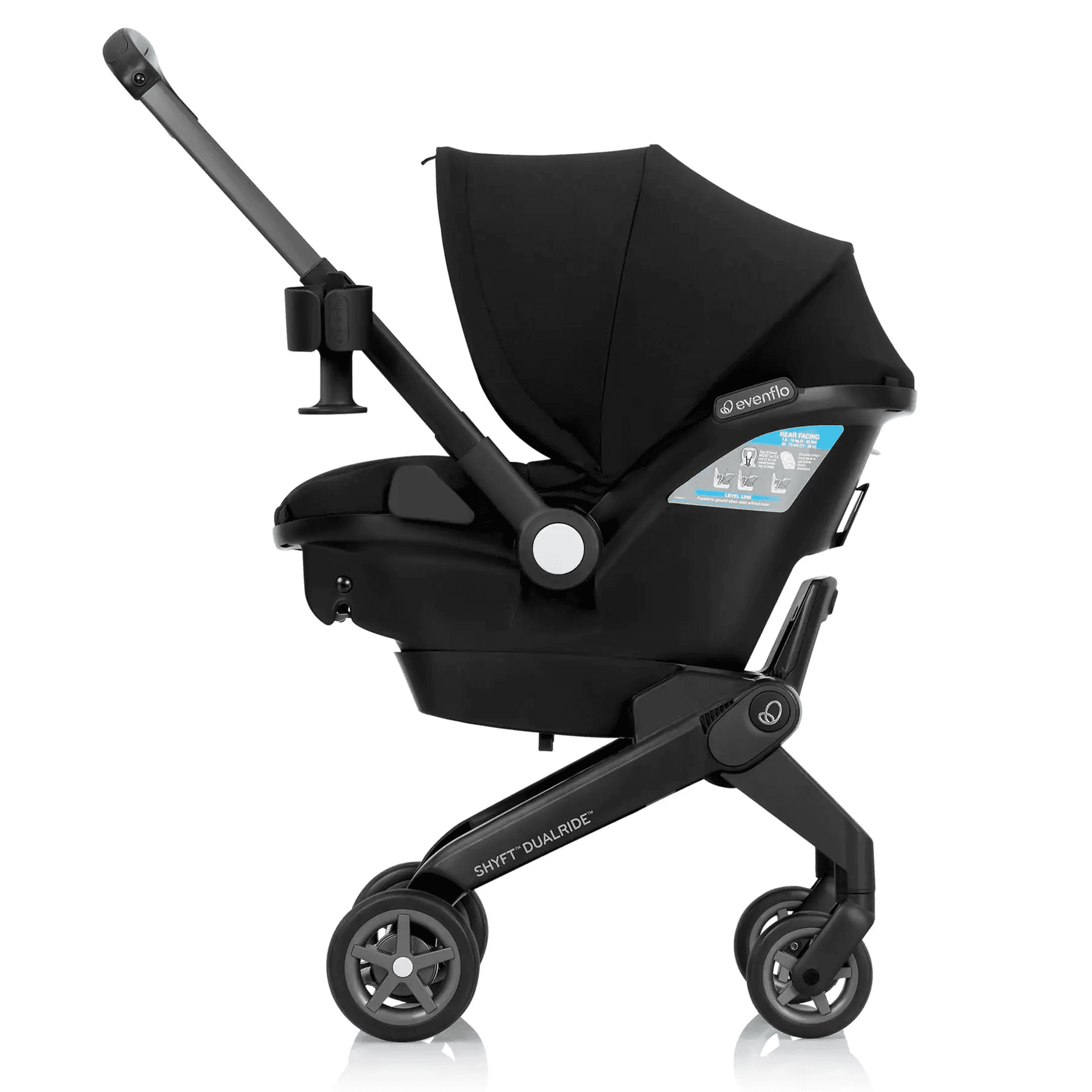 Автокресло-коляска Evenflo Shyft DualRide 0553 Beaufort Black Автокресло-коляска Evenflo Shyft DualRide 0553 Beaufort Black