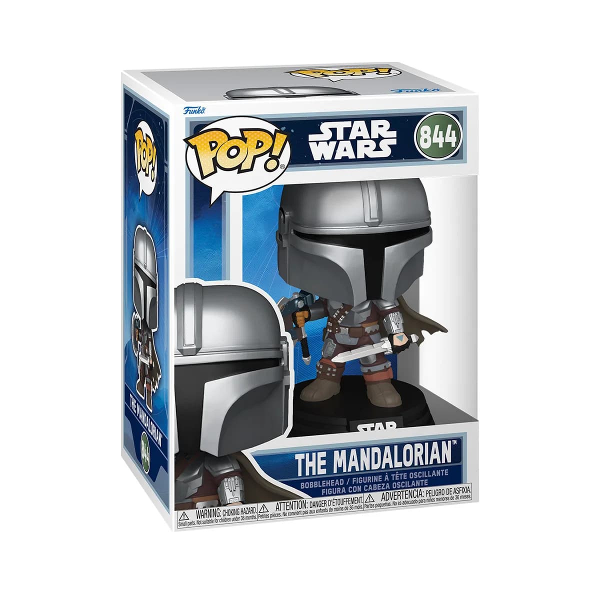 Игровая фигурка FUNKO POP! серии Мандалорец - Мандалорец с оружием 90824 фото 2 Игровая фигурка FUNKO POP! серии Мандалорец - Мандалорец с оружием 90824 фото 2