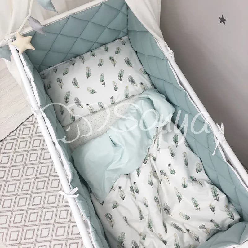 Постельный комплект Маленькая Соня Baby Mix Перо 6ед 0291405 фото 3 Постельный комплект Маленькая Соня Baby Mix Перо 6ед 0291405 фото 3
