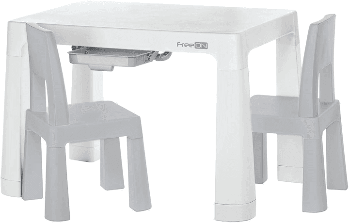 Комплект стіл+2 стільця FreeON Neo White-Grey 46620 Комплект стіл+2 стільця FreeON Neo White-Grey 46620