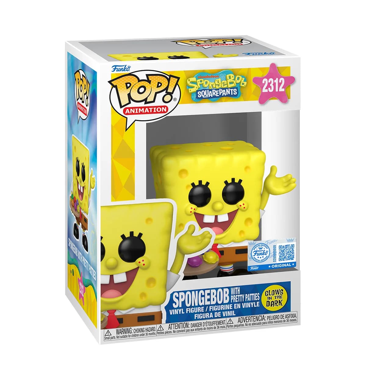 Ігрова фігурка FUNKO POP! серії Губка Боб з крабсбургерами 92009 фото 2 Ігрова фігурка FUNKO POP! серії Губка Боб з крабсбургерами 92009 фото 2