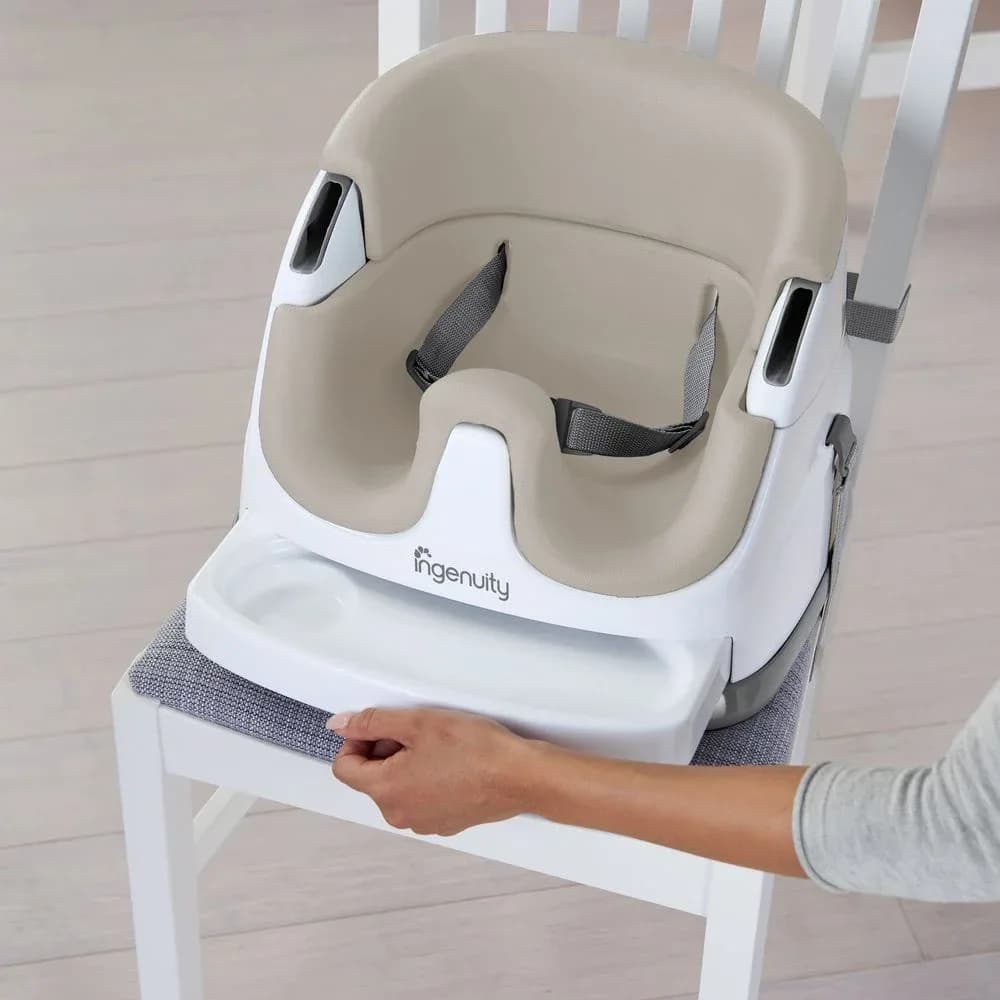 Стульчик-бустер для кормления 2в1 Ingenuity Baby Base 10678 Cashmere фото 3 Стульчик-бустер для кормления 2в1 Ingenuity Baby Base 10678 Cashmere фото 3