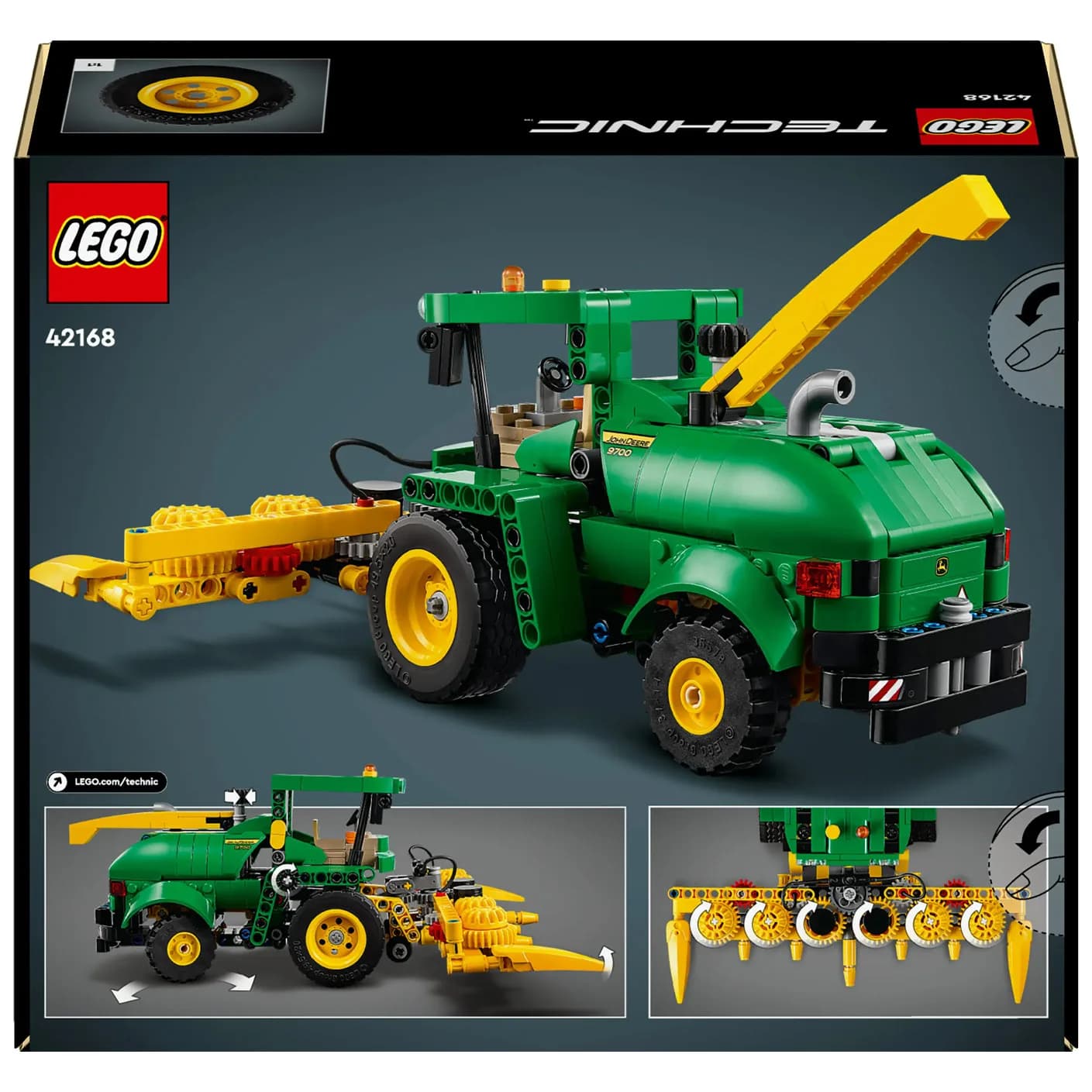 Конструктор Lego Technic Кормозбиральний комбайн John Deere 9700 559дет 42168 фото 9 Конструктор Lego Technic Кормозбиральний комбайн John Deere 9700 559дет 42168 фото 9