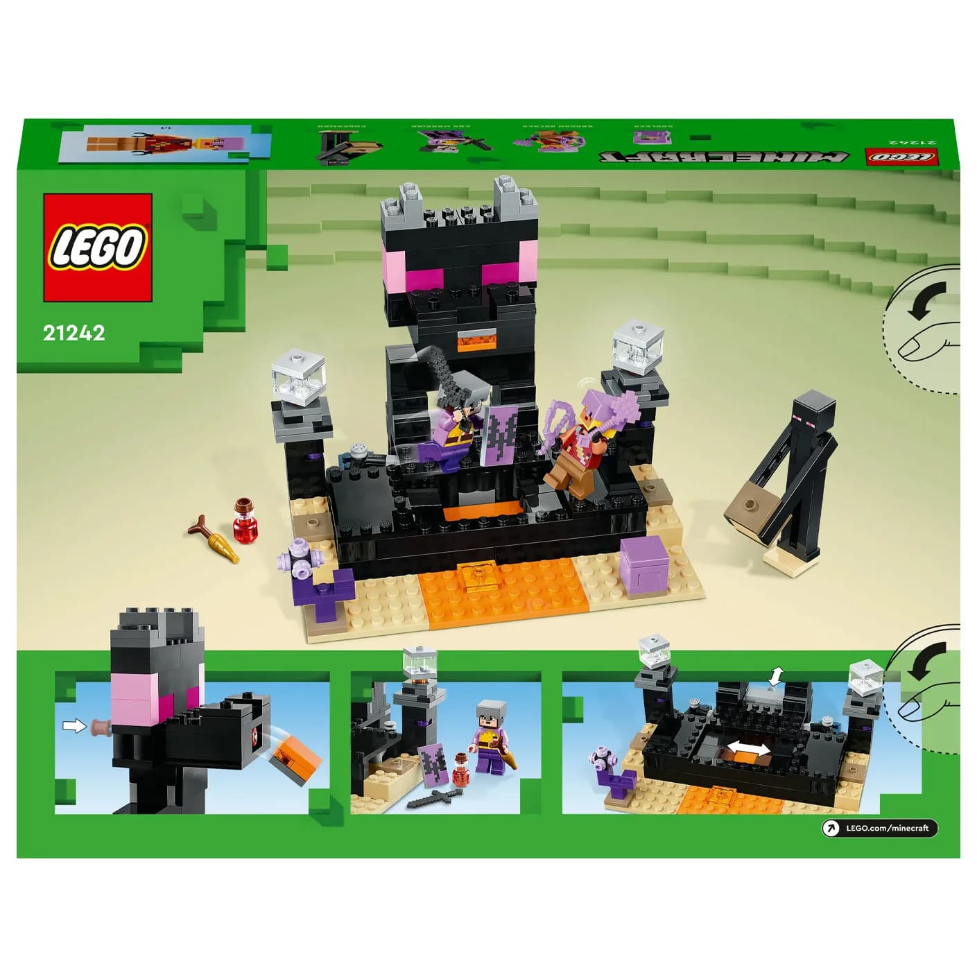 Конструктор Lego Minecraft Конечная арена 252дет 21242 фото 9 Конструктор Lego Minecraft Конечная арена 252дет 21242 фото 9