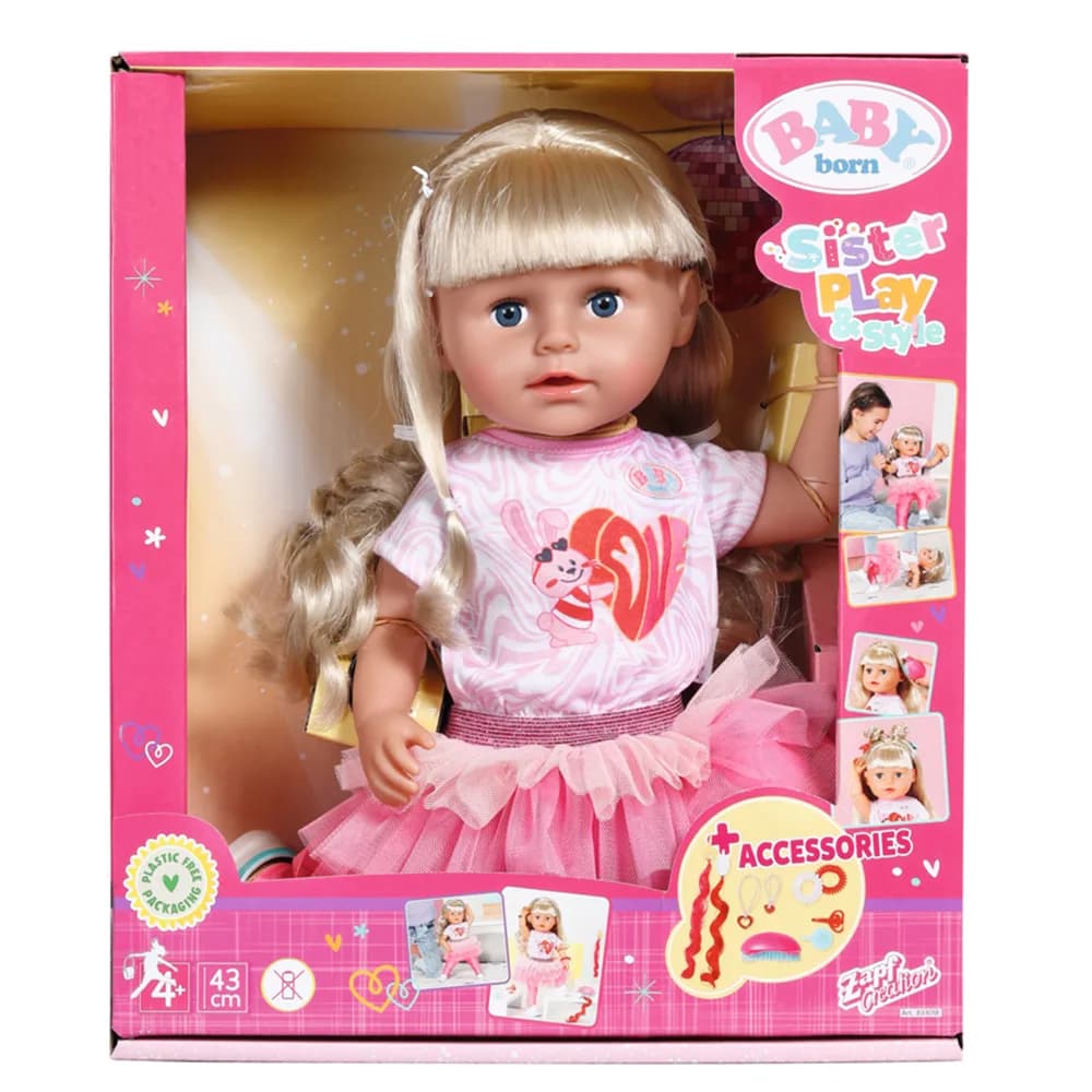 Кукла ZAPF Baby Born Стильная сестричка 43см 833018 фото 9 Кукла ZAPF Baby Born Стильная сестричка 43см 833018 фото 9