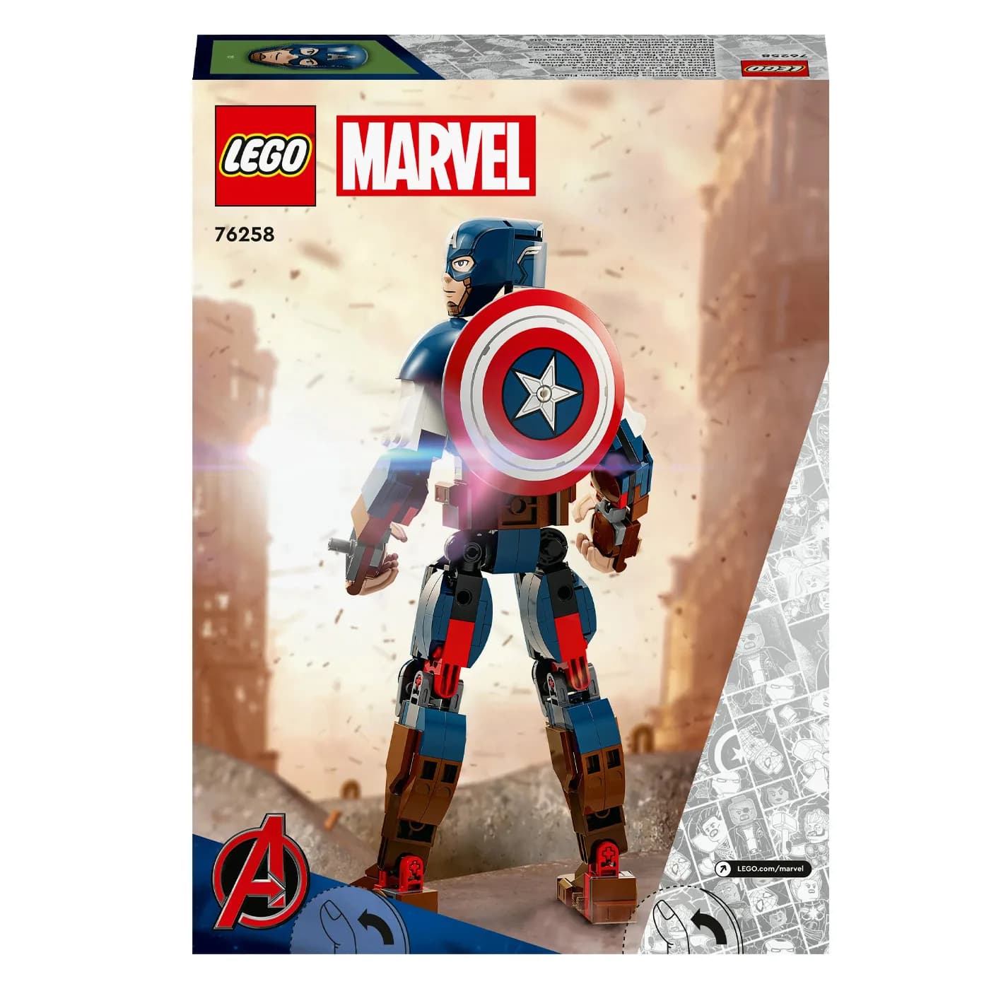 Конструктор Lego Marvel Фігурка Капітана Америка 310дет 76258 фото 9 Конструктор Lego Marvel Фігурка Капітана Америка 310дет 76258 фото 9