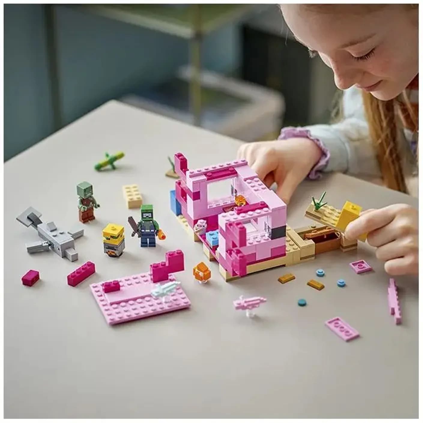 Конструктор Lego Minecraft Дом-Аксолотль 242дет 21247 фото 7 Конструктор Lego Minecraft Дом-Аксолотль 242дет 21247 фото 7