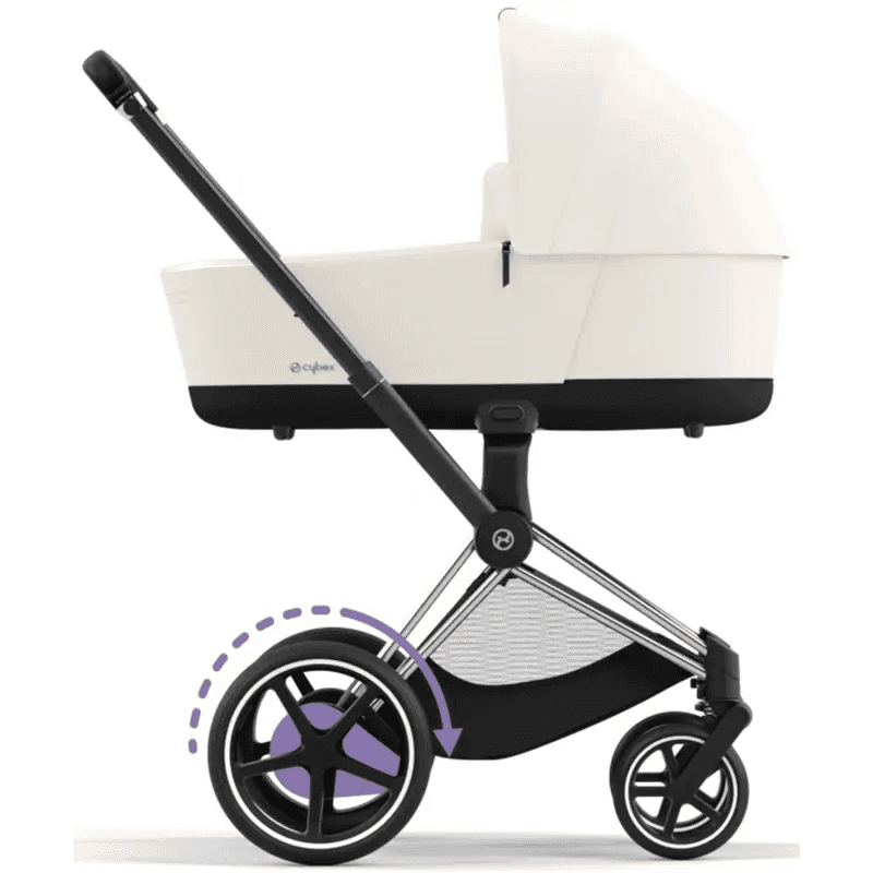 Коляска универсальная (люлька) Cybex e-Priam 4.0 Off White/Chrome Black 520020102OW/2-1 Коляска универсальная (люлька) Cybex e-Priam 4.0 Off White/Chrome Black 520020102OW/2-1