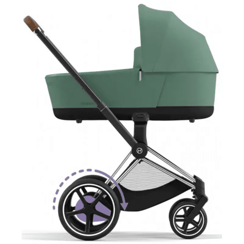 Коляска универсальная (люлька) Cybex e-Priam 4.0 Leaf Green/Chrome Brown 520020102LG/3-1