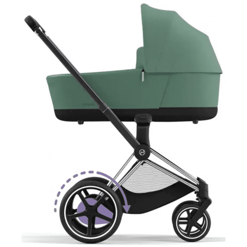 Коляска универсальная (люлька) Cybex e-Priam 4.0 Leaf Green/Chrome Black 520020102LG/2-1 Коляска универсальная (люлька) Cybex e-Priam 4.0 Leaf Green/Chrome Black 520020102LG/2-1