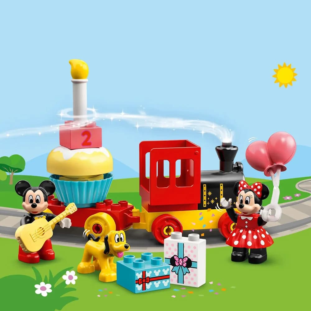Конструктор Lego Duplo Праздничный поезд Микки и Минни 22дет 10941 фото 4