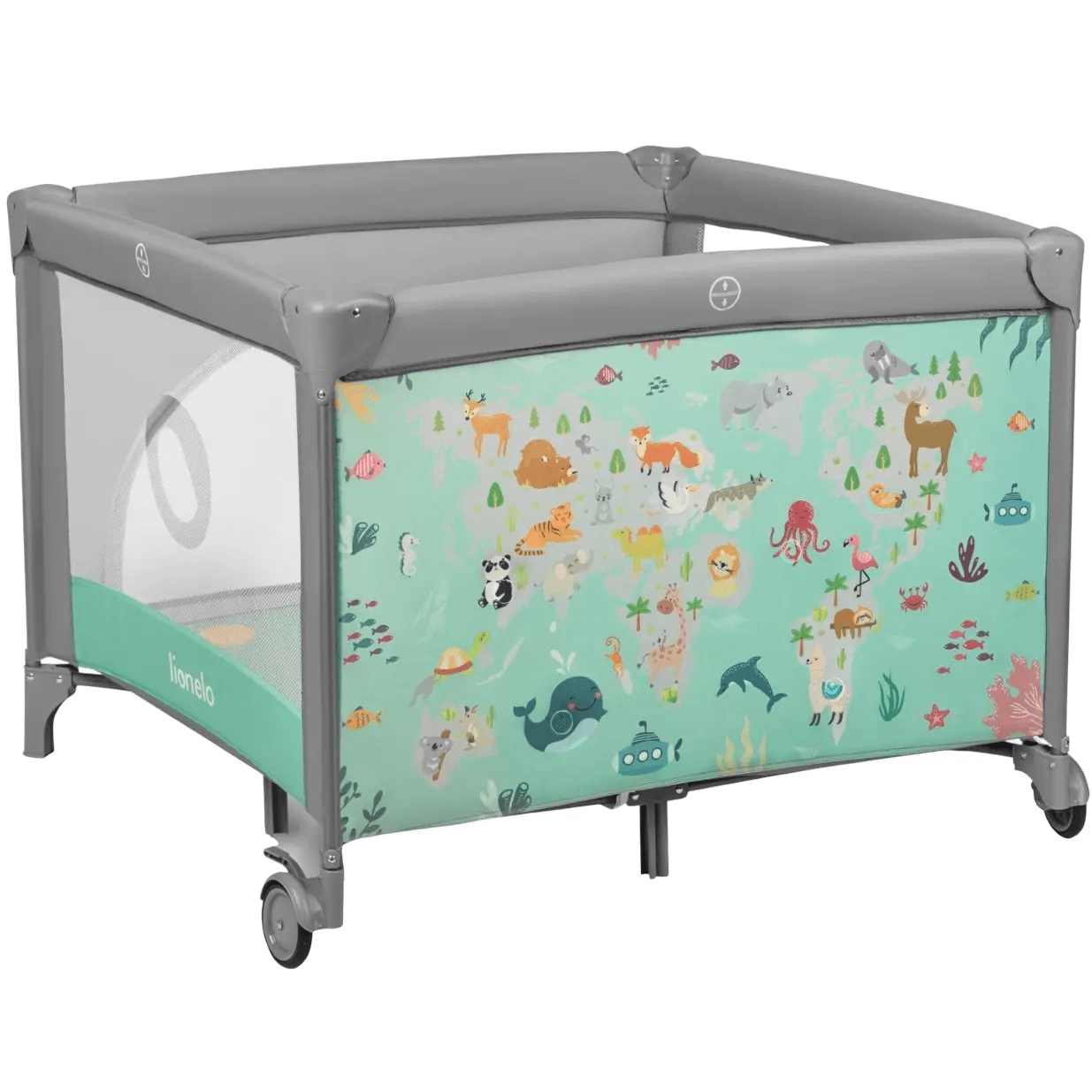 Манеж Lionelo Mille Grey Green LO-MILLE GREY GREEN Манеж Lionelo Mille Grey Green LO-MILLE GREY GREEN