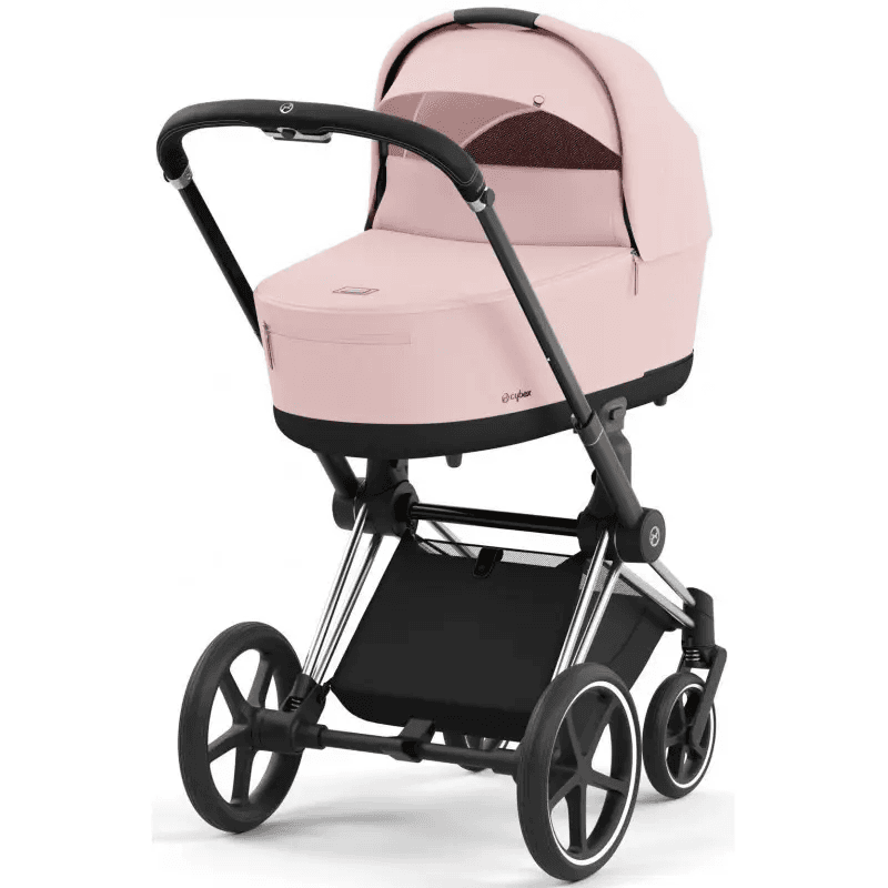 Коляска універсальна (люлька) Cybex Priam 4.0 Peach Pink/Chrome Black 523000829/3-1