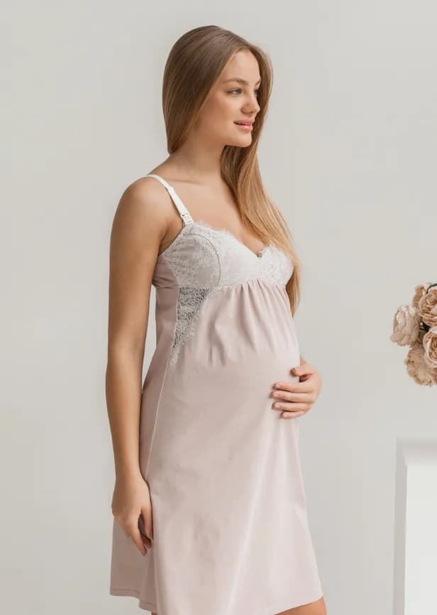 Нiчна сорочка для вагітних та годування S-XL Юла мама AGATA NW-2.5.2 фото 2 Нiчна сорочка для вагітних та годування S-XL Юла мама AGATA NW-2.5.2 фото 2