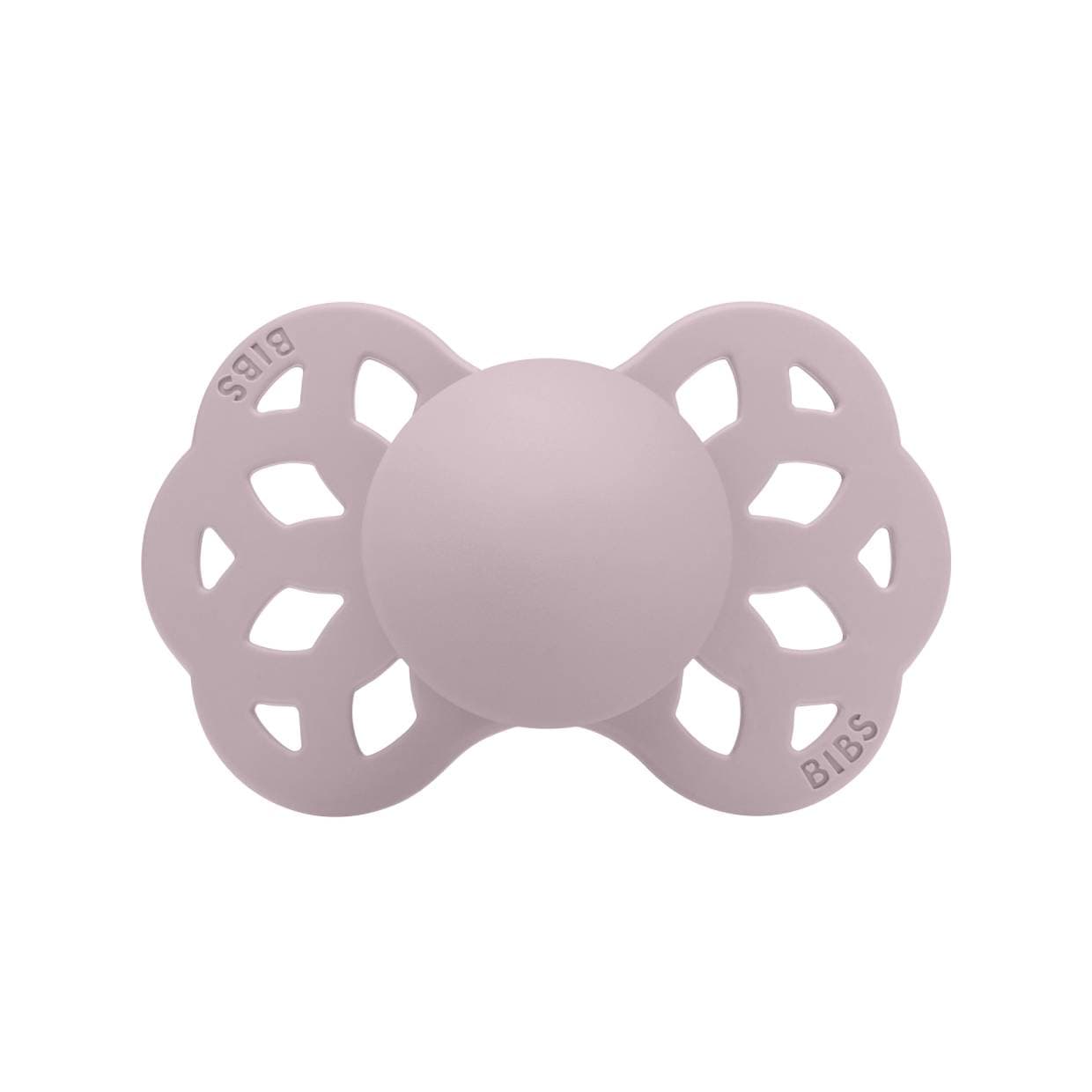 Пустышка силиконовая BIBS Infinity Symmetrical Dusky Lilac 0-6м 441267С