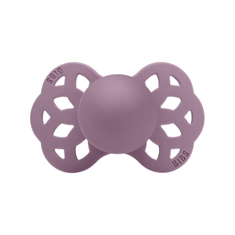 Пустышка силиконовая BIBS Infinity Symmetrical Mauve 0-6м 441300С
