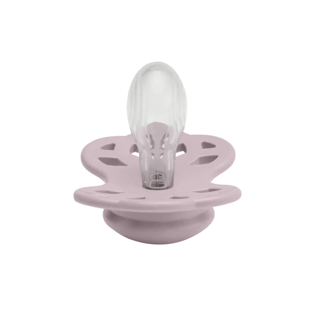 Пустышка силиконовая BIBS Infinity Symmetrical Dusky Lilac 0-6м 441267С фото 2