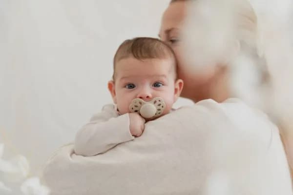 Пустышка силиконовая BIBS Infinity Symmetrical Mauve 0-6м 441300С фото 3