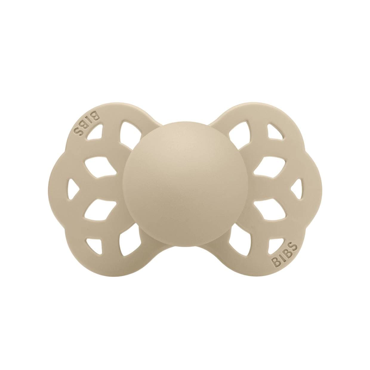 Пустушка силіконова BIBS Infinity Symmetrical Vanilla 0-6м 441245С
