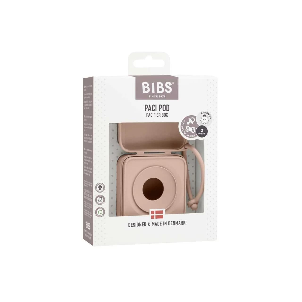 Контейнер для пустышек BIBS Pacifier Box Blush 4200244 фото 3