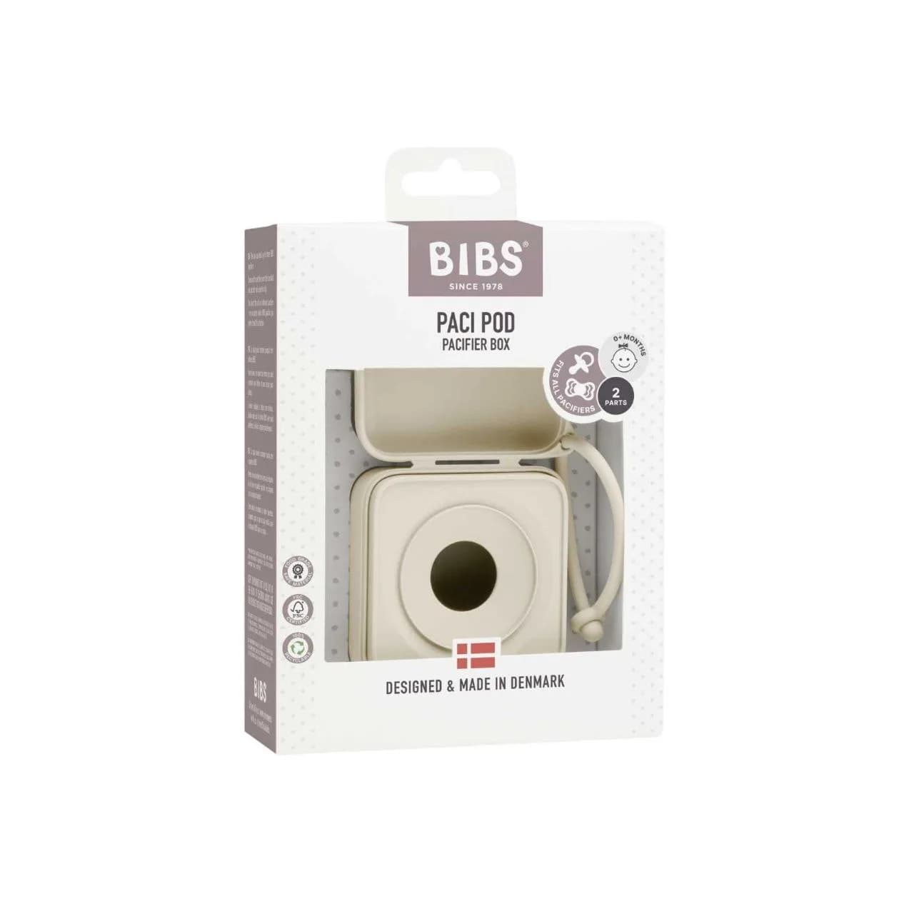 Контейнер для пустышек BIBS Pacifier Box Ivory 4200216 фото 3