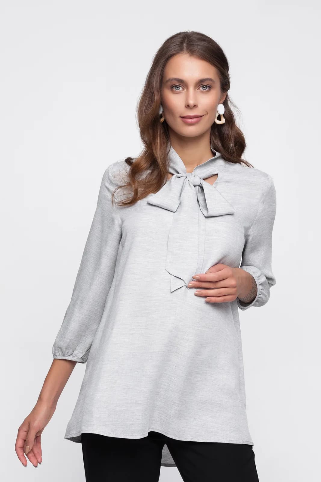 Туника S-XL Юла мама Berenice TN-30.011 -серый фото 5 Туника S-XL Юла мама Berenice TN-30.011 -серый фото 5