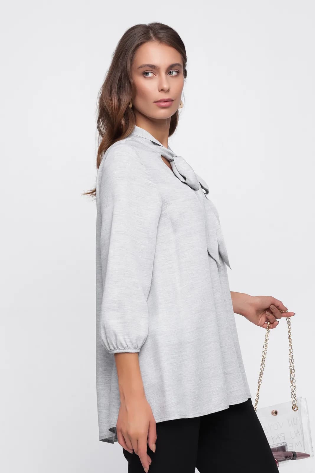 Туника S-XL Юла мама Berenice TN-30.011 -серый фото 2 Туника S-XL Юла мама Berenice TN-30.011 -серый фото 2