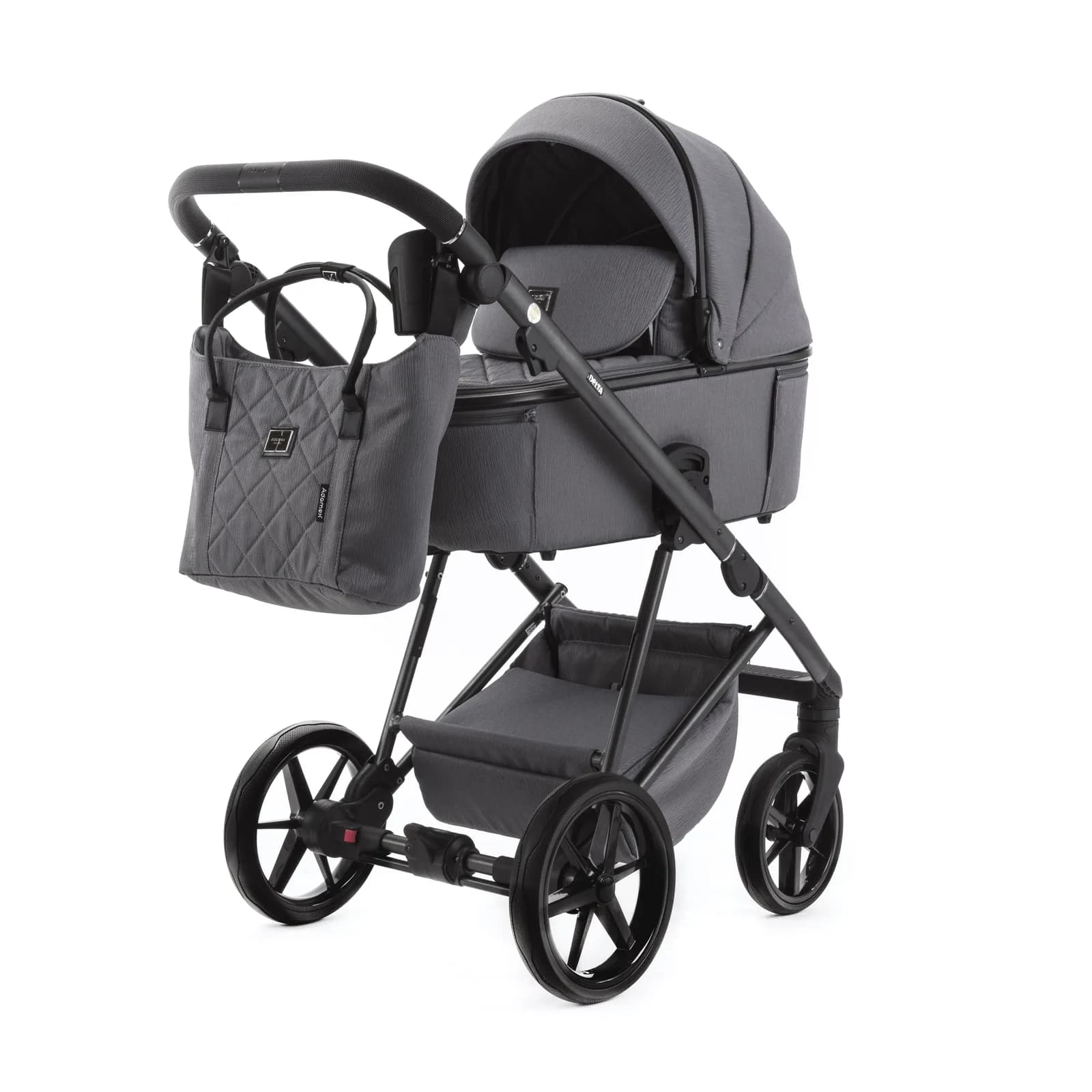Коляска универсальная 2в1 Adamex Delta DN-10 stone DN10110 фото 5