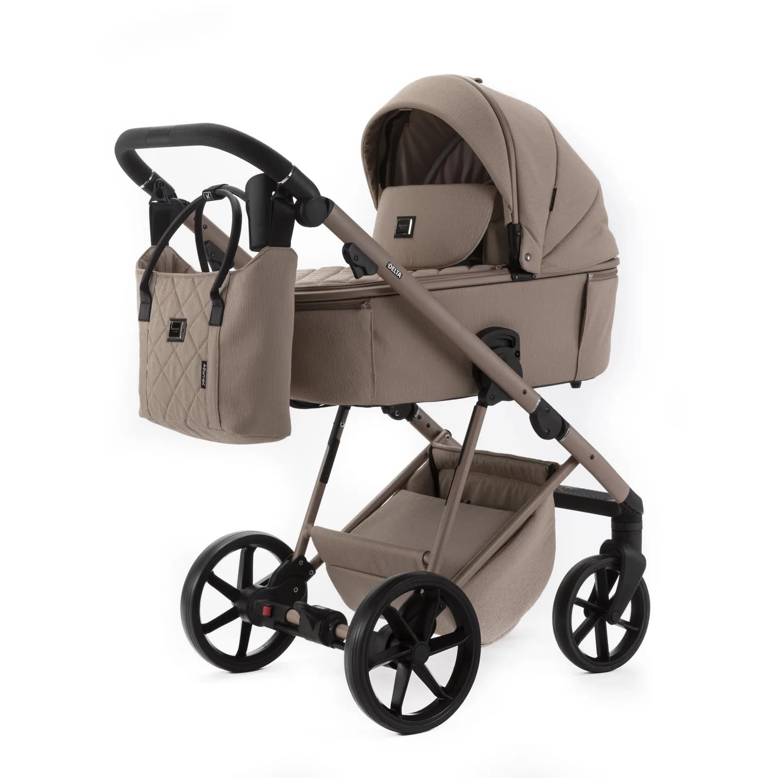 Коляска универсальная 2в1 Adamex Delta DN-5 camel DN51105 фото 2