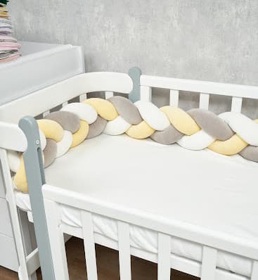 Бампер-косичка Twins 120 см 2020-K3-120-05 yellow Бампер-косичка Twins 120 см 2020-K3-120-05 yellow