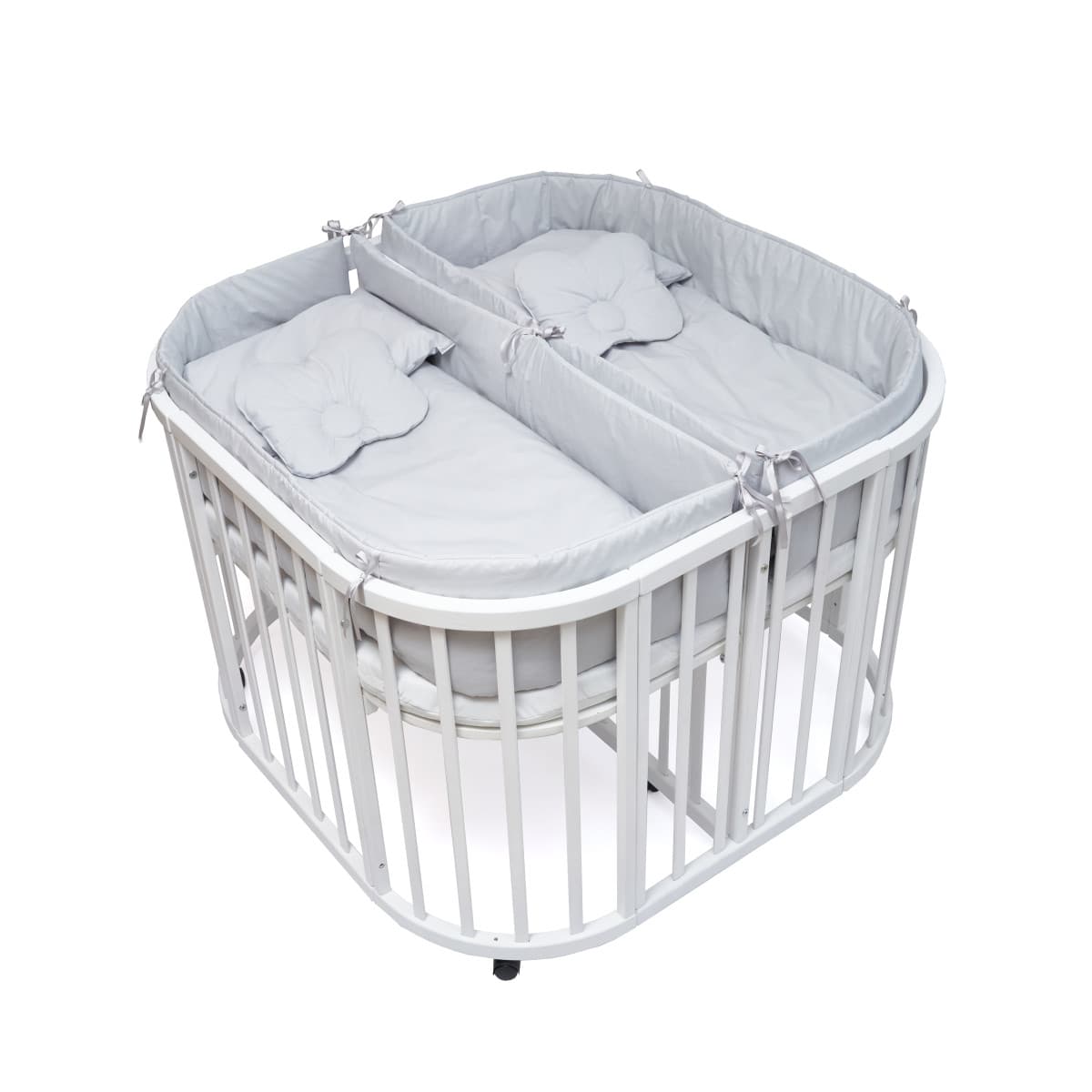 Постельный комплект для двойни Twins 14ед 4000-TW-10М grey new