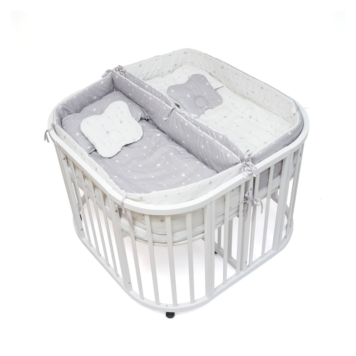 Постельный комплект для двойни Twins 14ед 4000-TW-10 Starlet grey