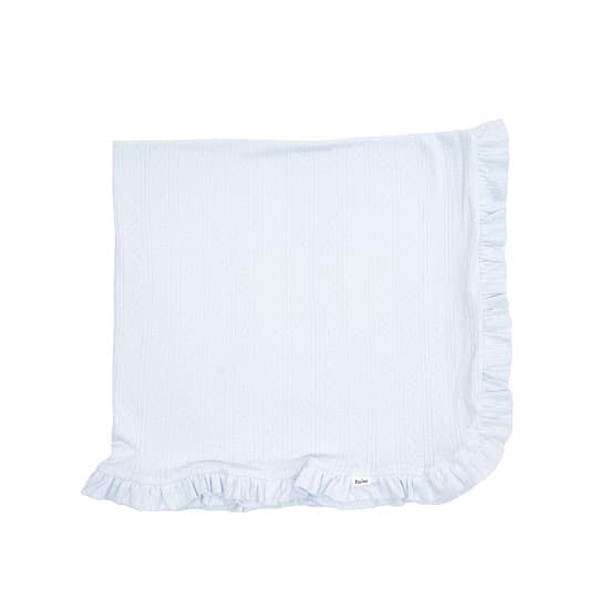 Плед Twins Softie без наповнення 90x90 інтерлок 9015-TSFI-04 blue