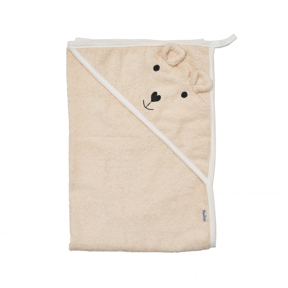 Рушник-куточок для купання Twins Bear beige 1530-PTB-02 Рушник-куточок для купання Twins Bear beige 1530-PTB-02