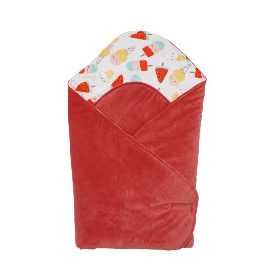 Конверт-плед Twins Velvet Print 80x80 9016-TVP-15 coral