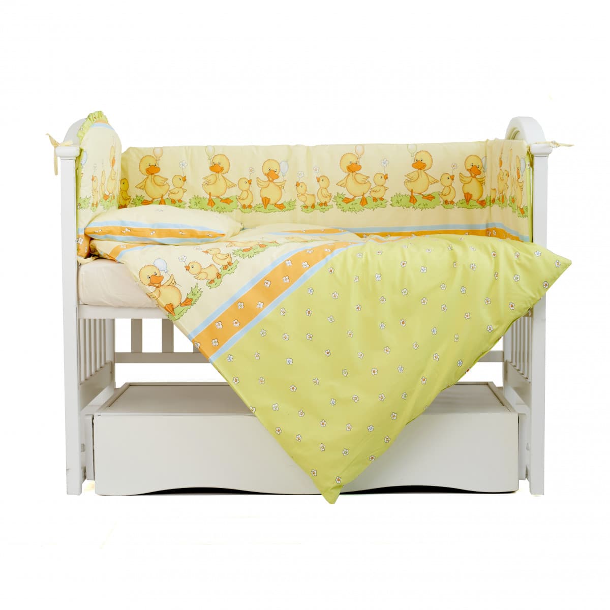 Бампер Twins Comfort 2051-C-027 Каченята зелені