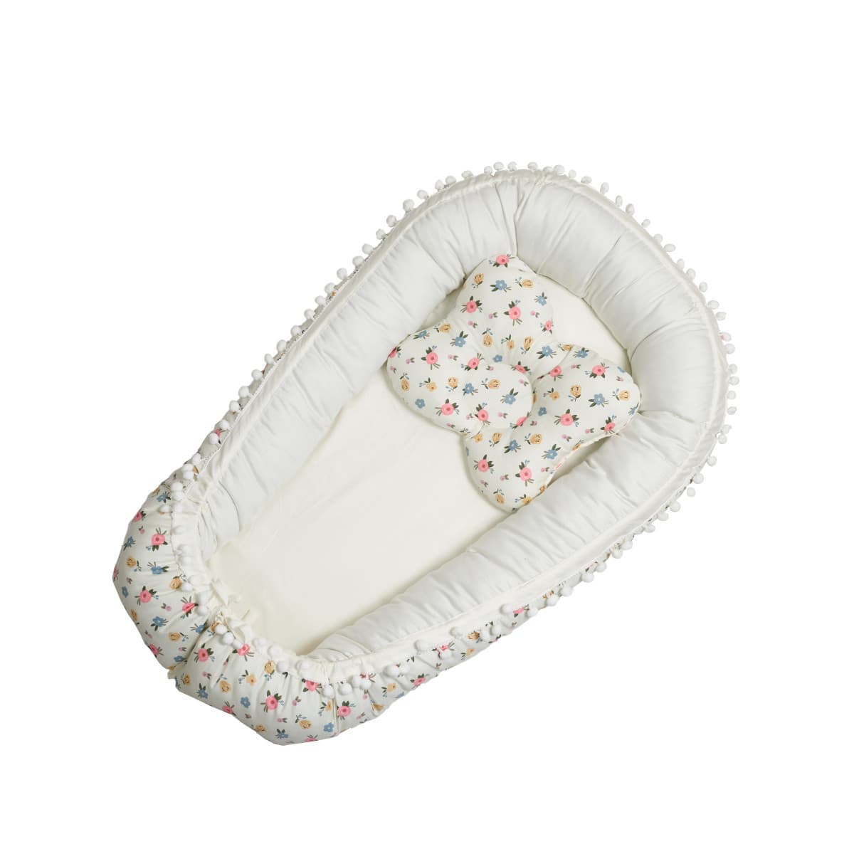 Кокон Twins Маршмеллоу Квіточка 9063-TM-202 beige